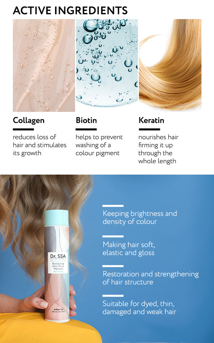  Dr. Sea - Revitalizing Ultra-Shine Shampoo Biotin & Collagen、mySite、elrpsem3k