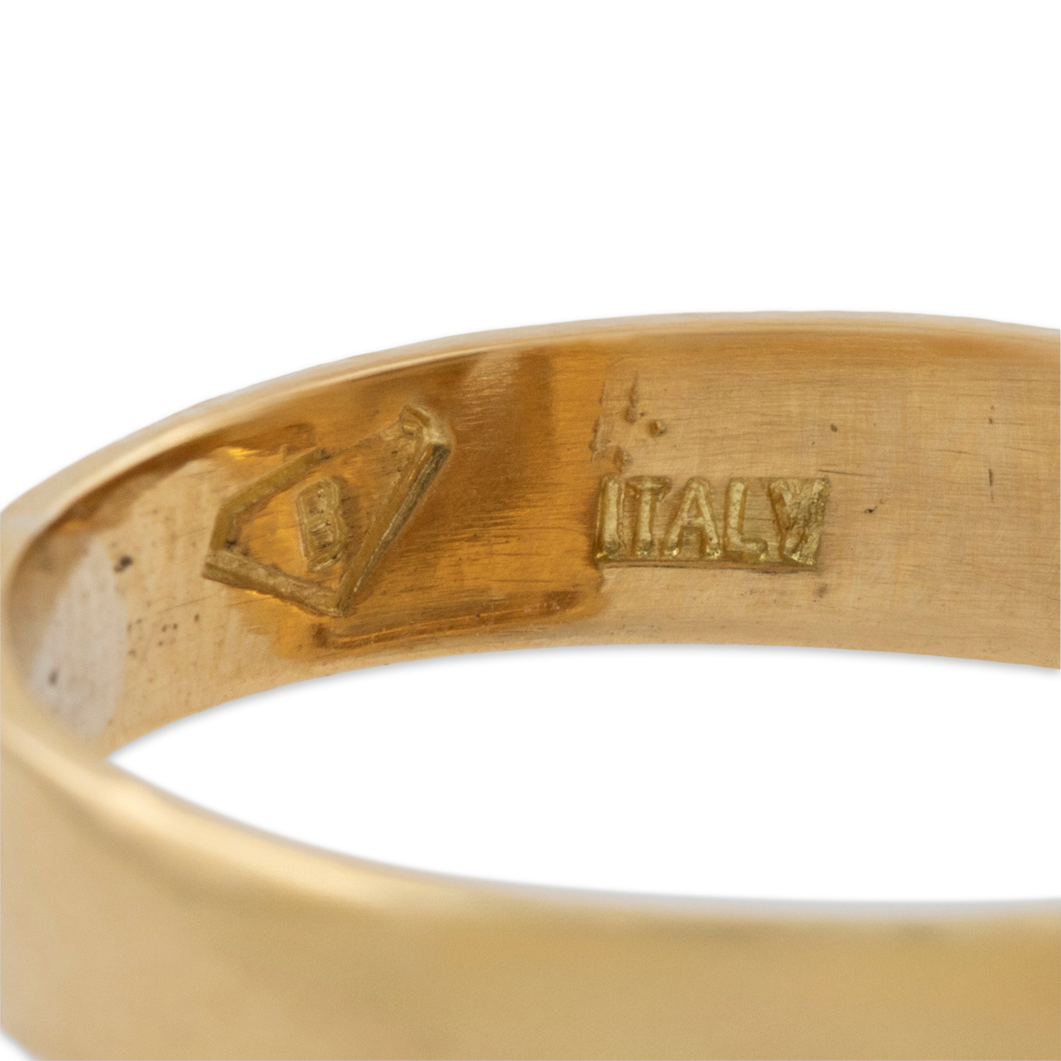 Vintage Large Italian 18k Yellow Gold Diamond Stunning Squares Ring 5.25、mySite、hinf8tx79