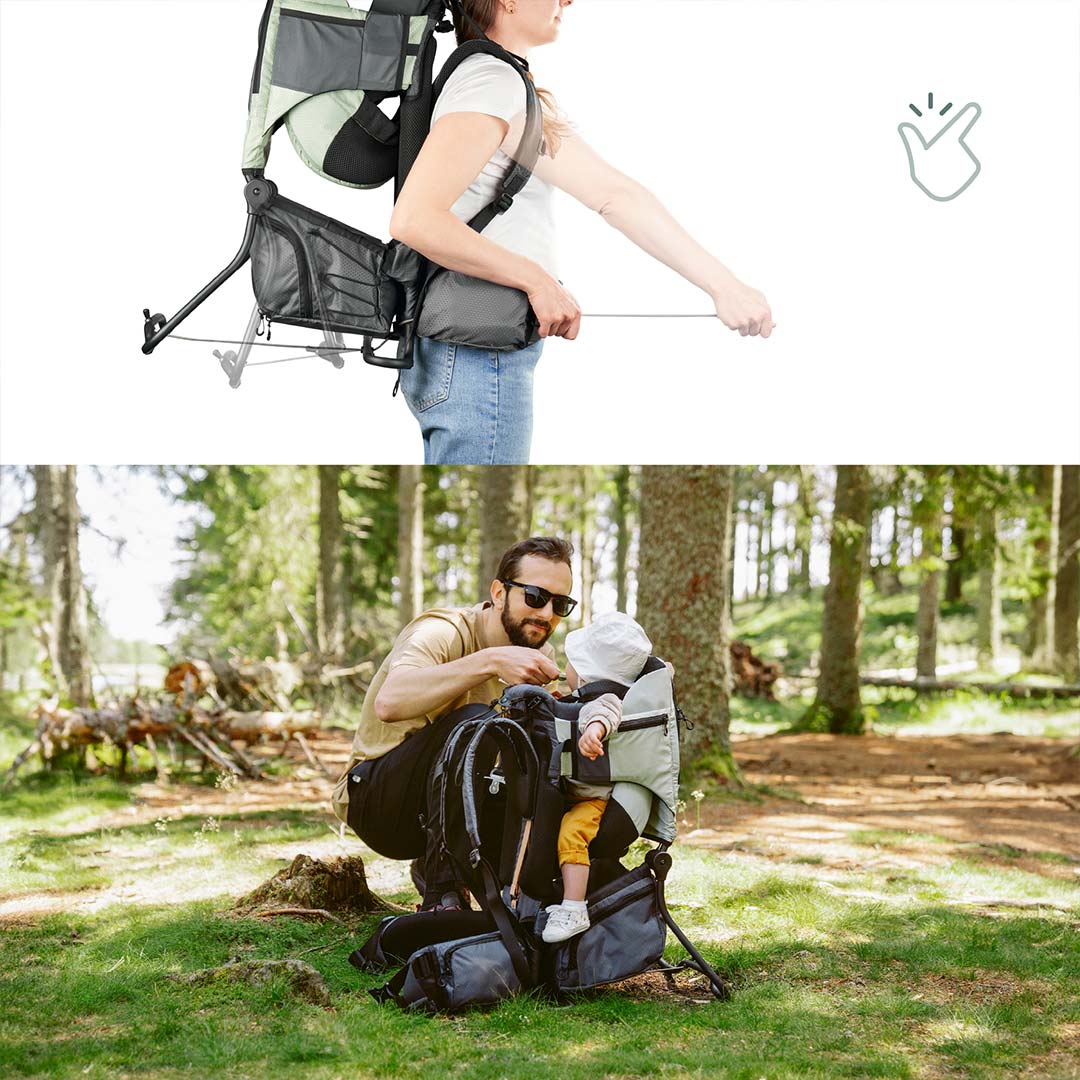  Babymoov Moov & Hike Baby Carrier - Sage Green、mySite、merchandisen