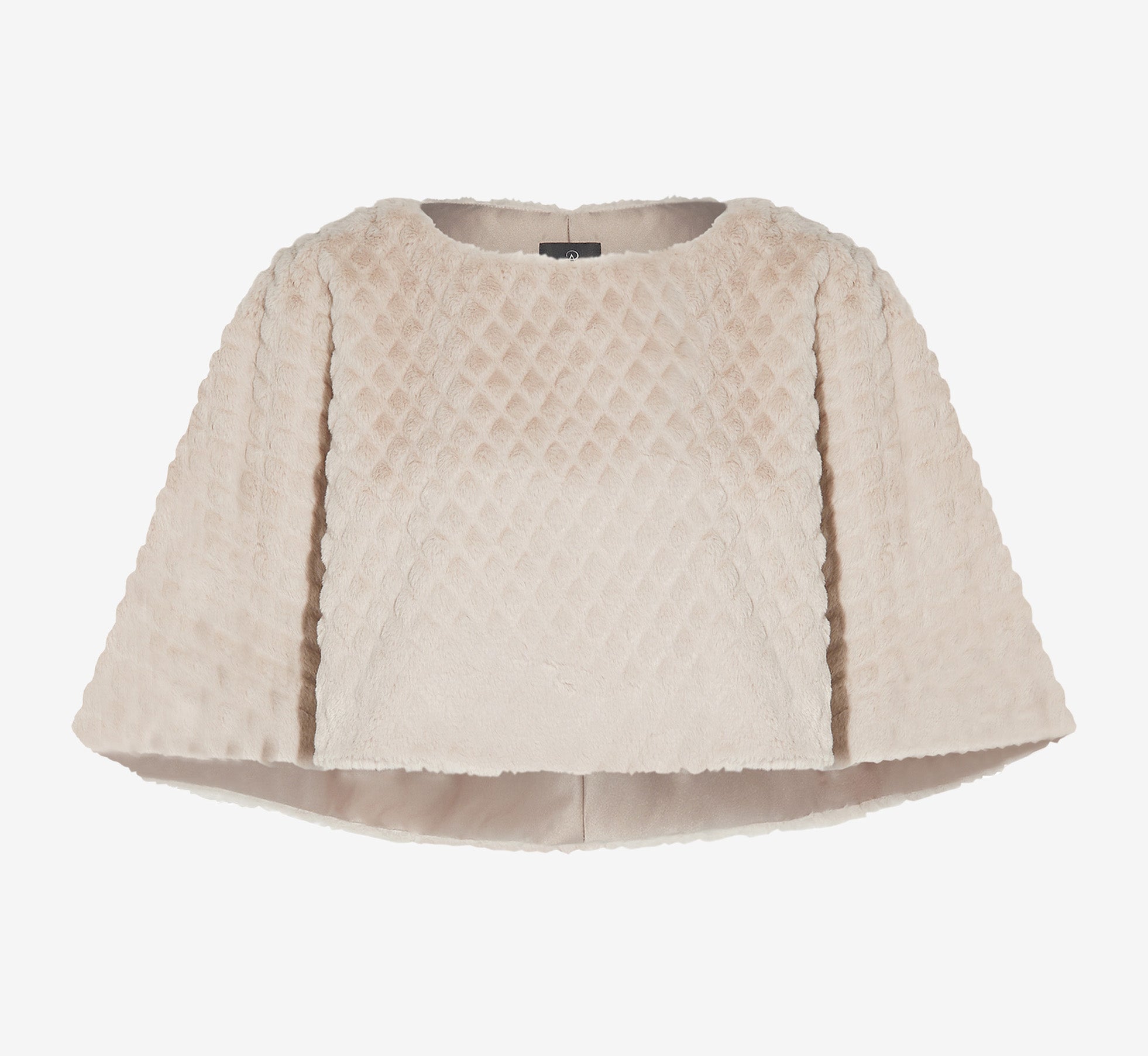 Faux Fur Cape In Marble、mySite、solidvoid