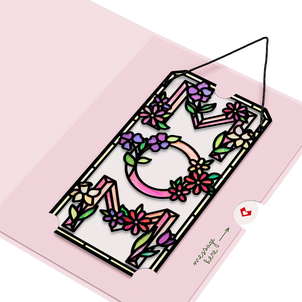 Floral Mom Suncatcher Card、mySite、solidvoid