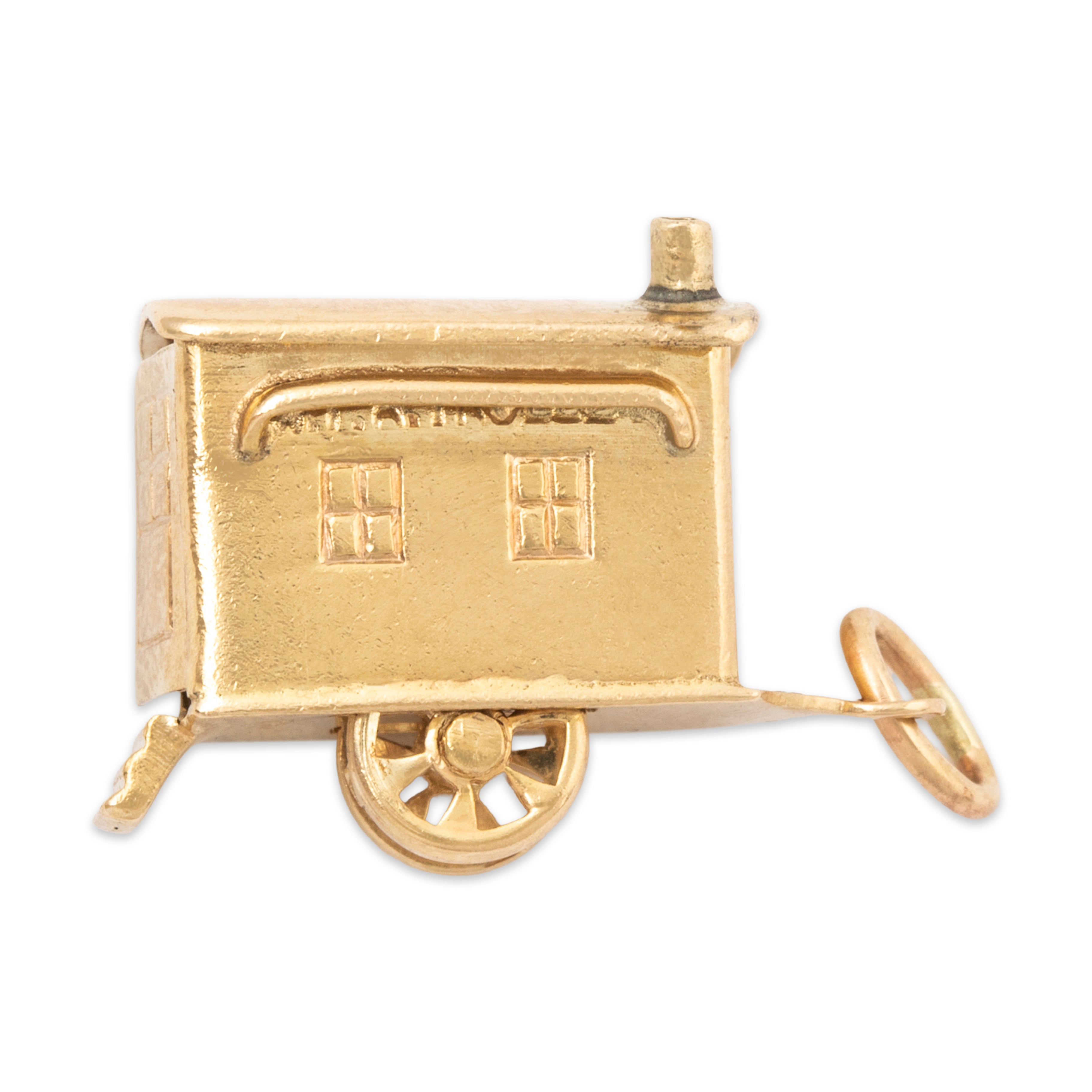 Vintage 14k Yellow Gold Tiny Home Vardos Charm / Pendant、mySite、hinf8tx79