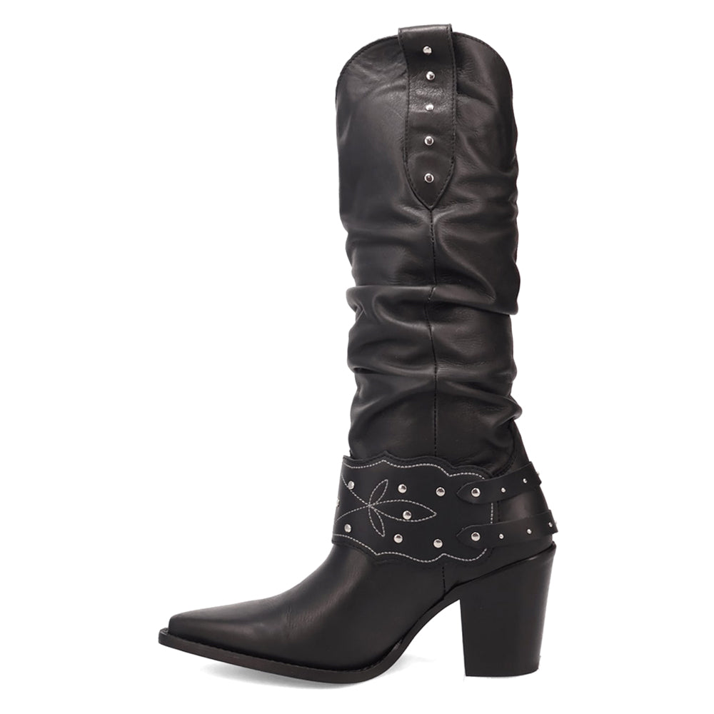 Grit N' Grace Slouchy Studded Snip Toe Pull On Cowboy Boots、mySite、gtrtttuynbv