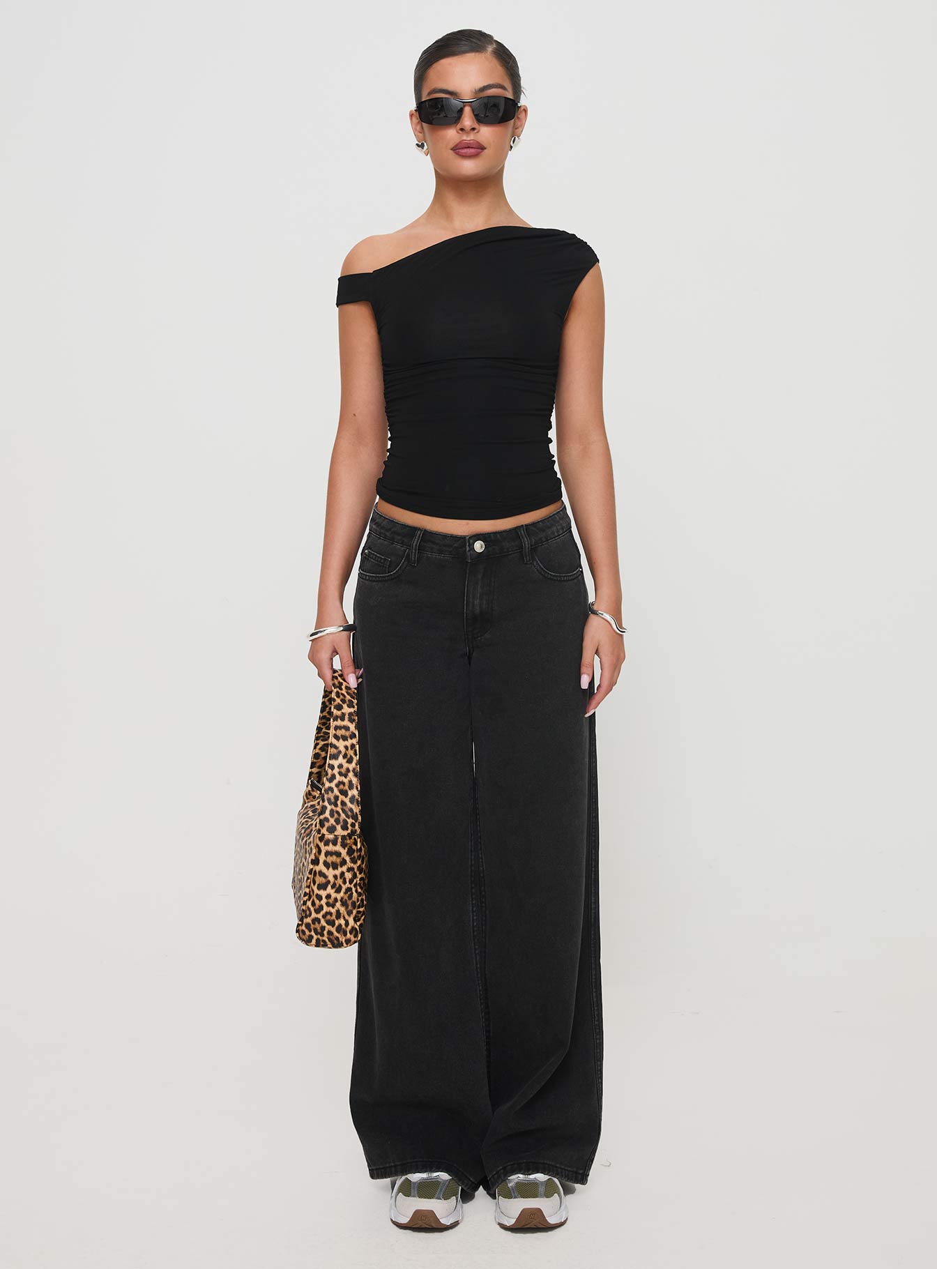 Ramos Low Rise Denim Jeans Washed Black、mySite、solidvoid