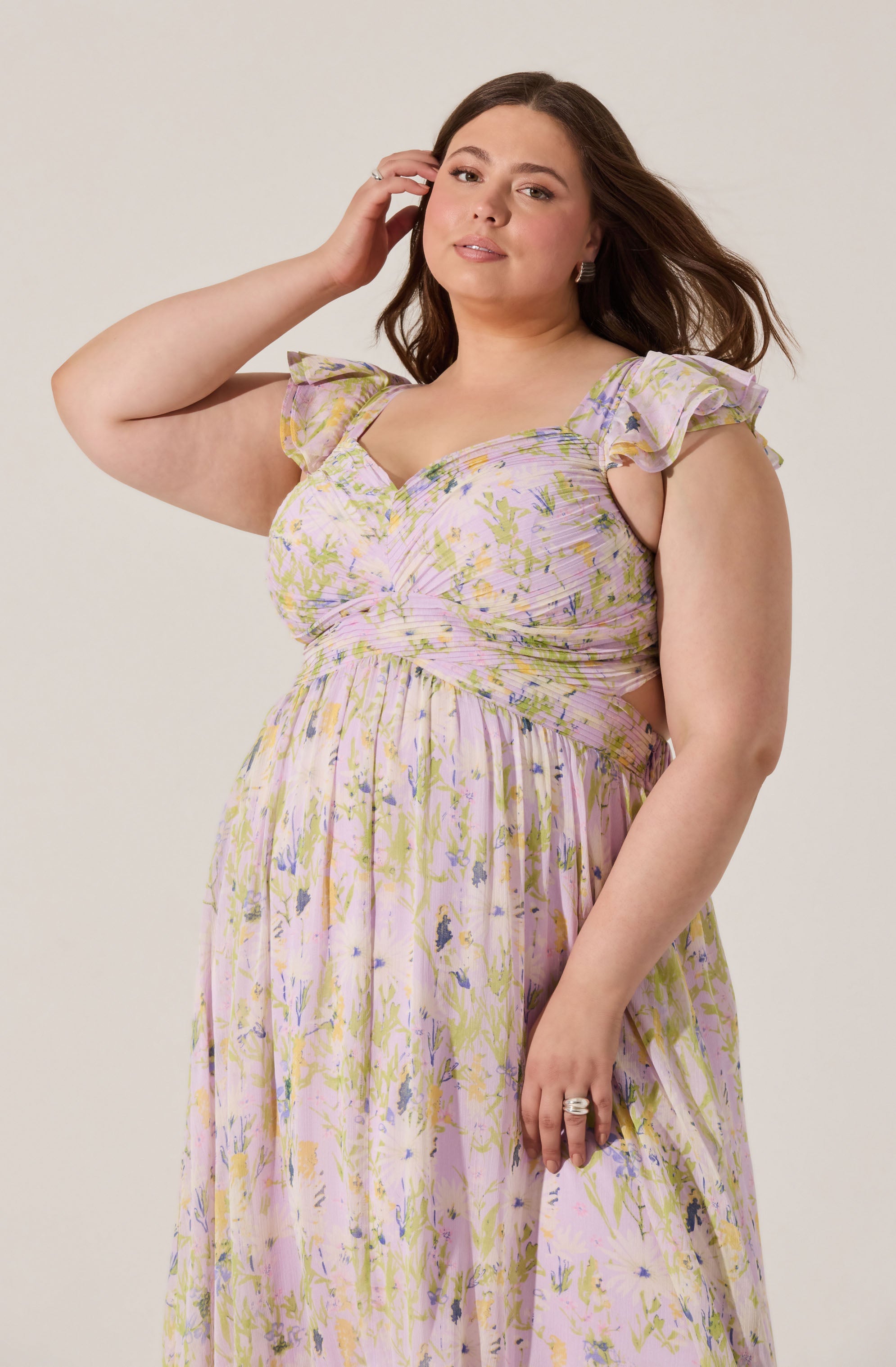 Primrose Floral Strappy Back Maxi Dress、mySite、solidvoid