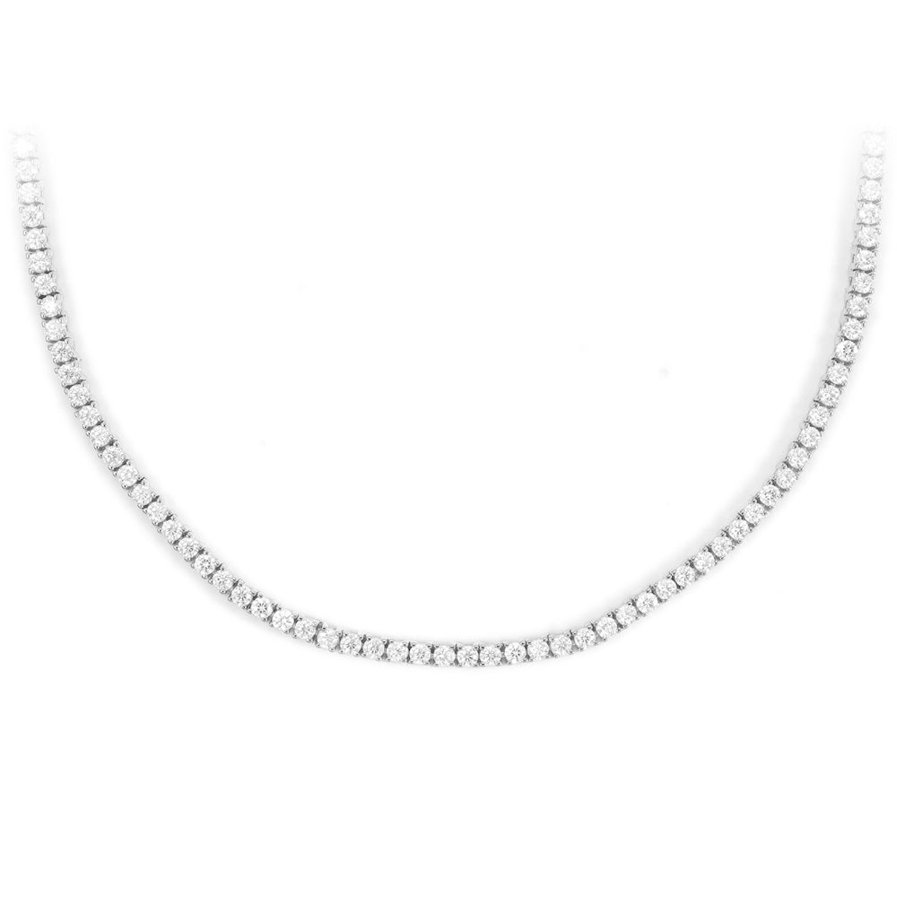 2MM Diamond Tennis Chain 14K Solid White Gold、mySite、hinf8tx79
