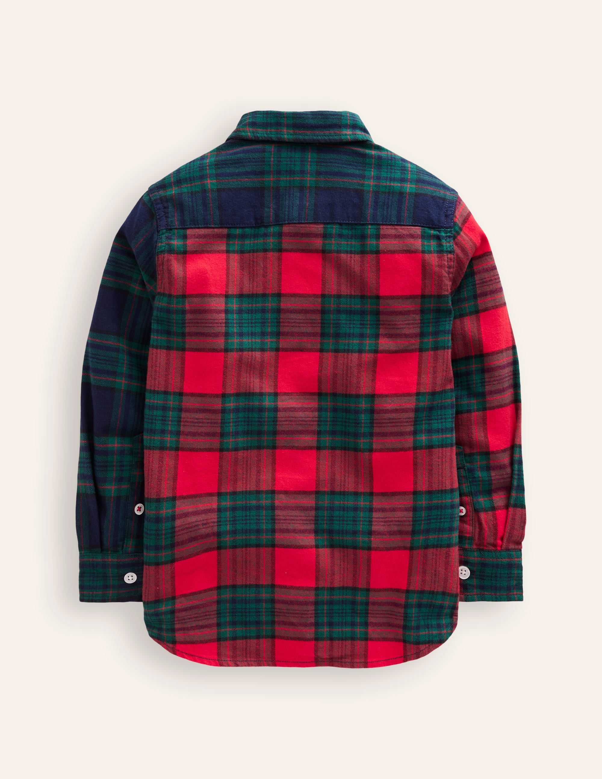  Cosy Cotton Check Shirt-Hotch Potch Green/Red、mySite、ashleygrahame