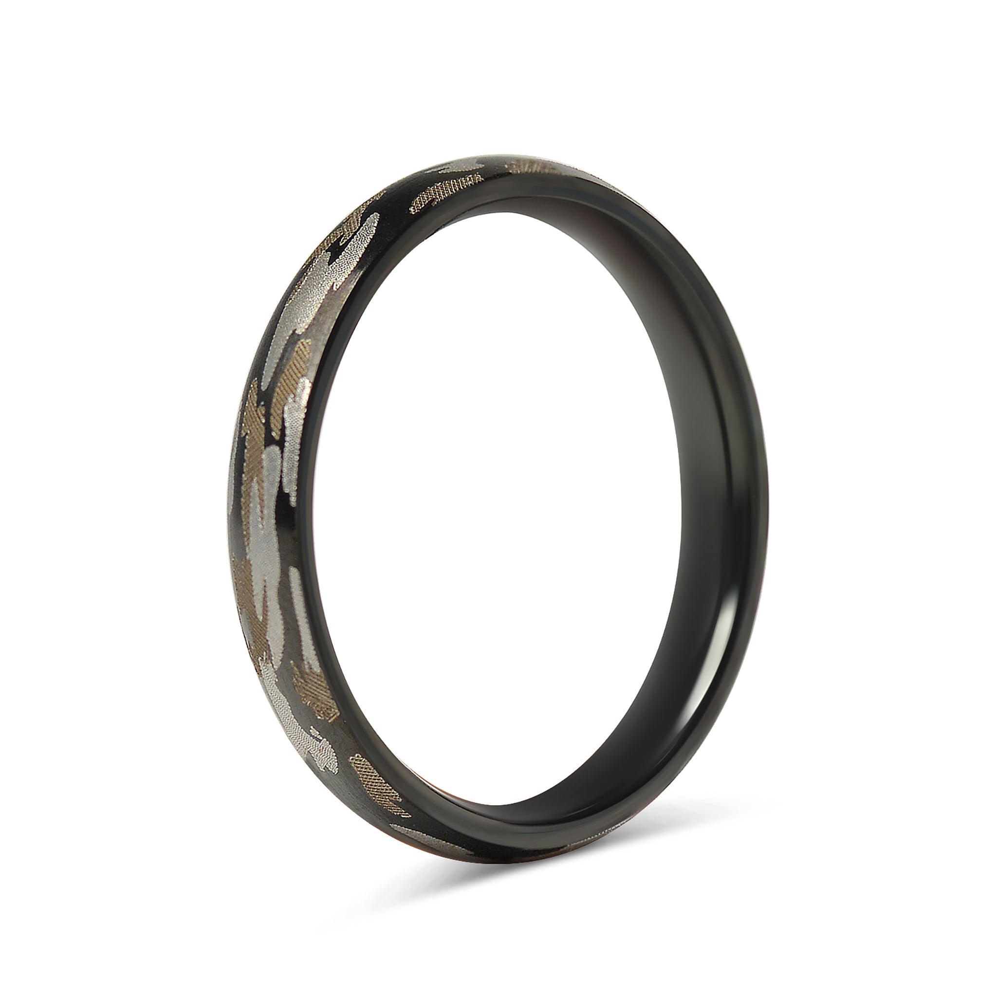 Stainless Steel Camouflage Blank Ring / CFR7017、mySite、dreamappss