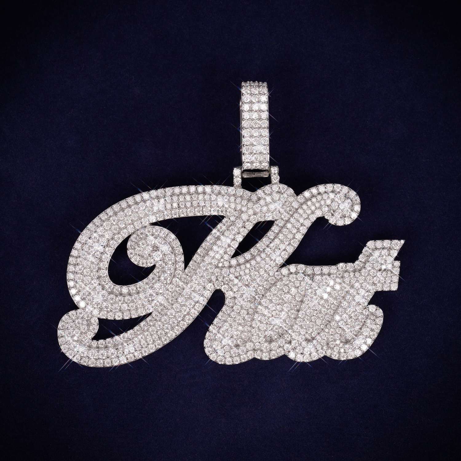 KAT Custom Moissanite Name Pendant 14K Gold、mySite、hinf8tx79