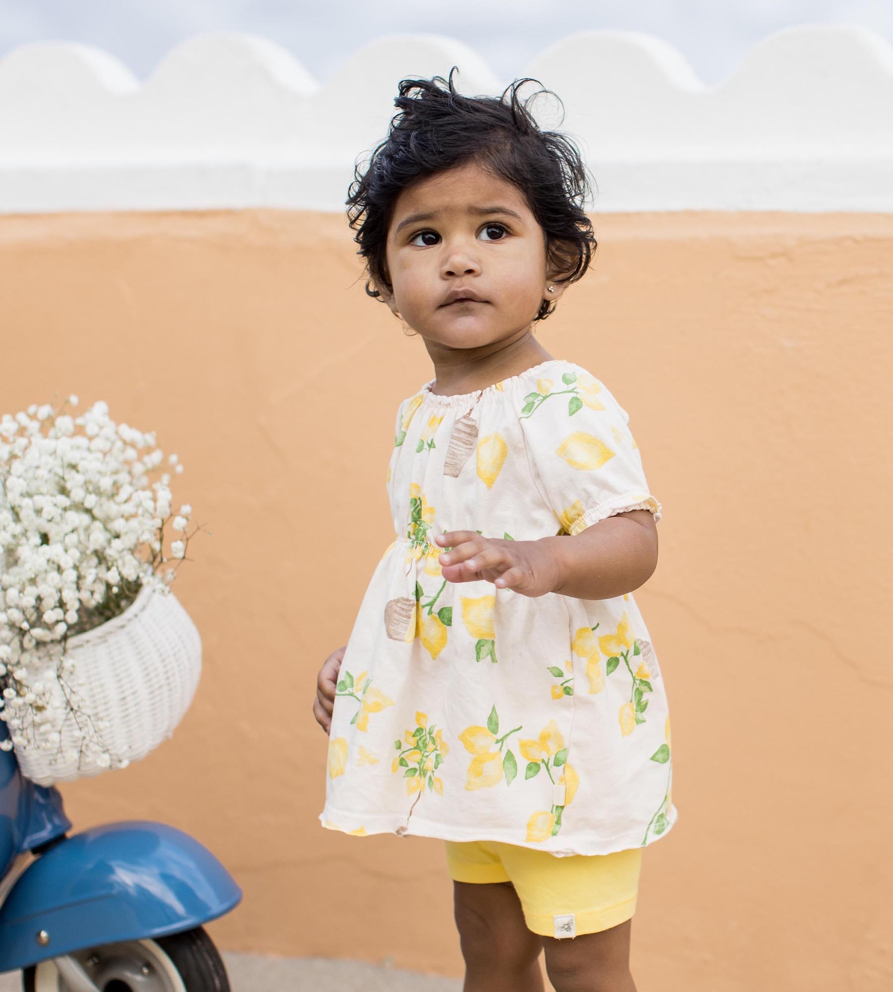 Island Lemons Organic Cotton Girl Top & Shorts Set、mySite、g9winljtr