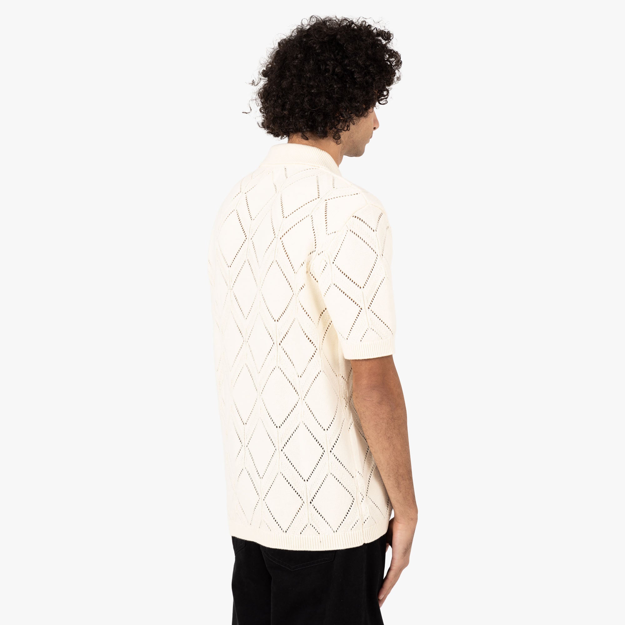  Honor the Gift Diamond Knit Polo / Cream、mySite、merchandisen