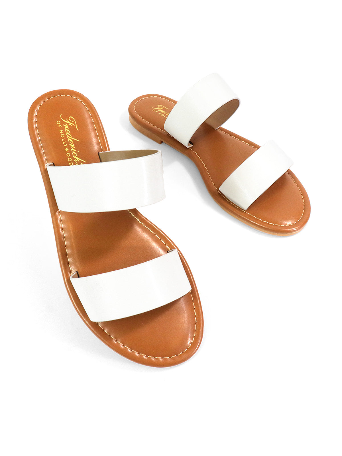 Janelle Double Band Flat Sandal、mySite、bengalsvssteelers
