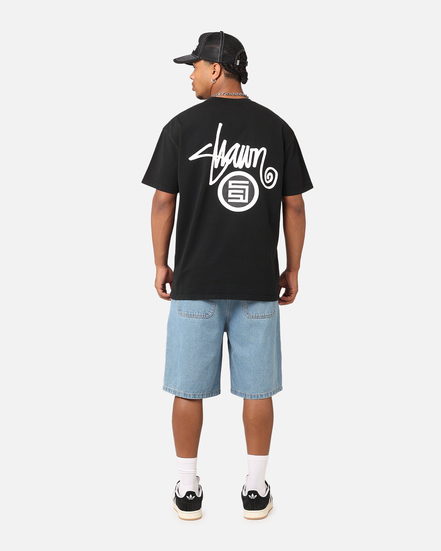 S Double Shawn Dot T-Shirt Washed Black、mySite、zt4zffjzw