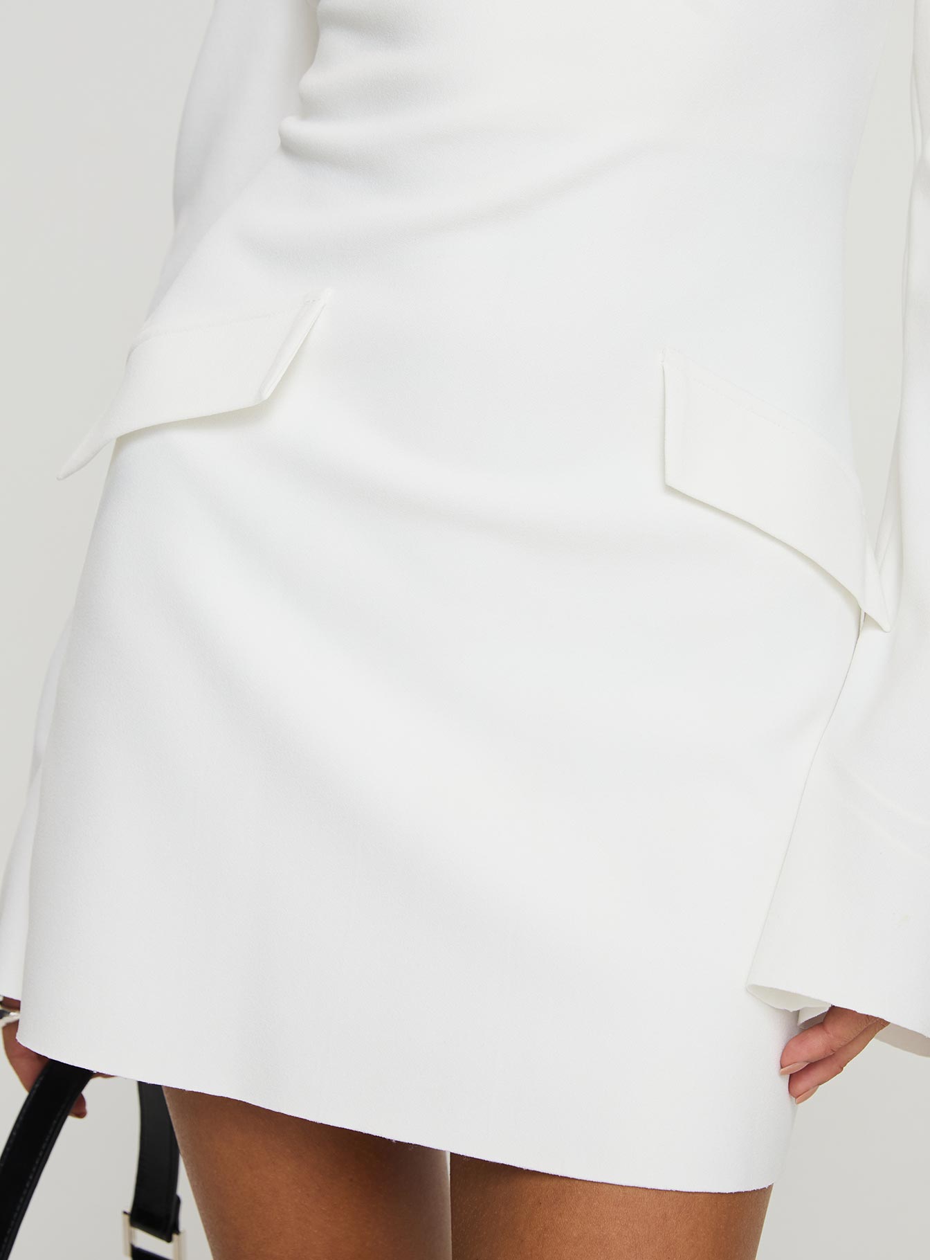 Carters Long Sleeve Mini Dress White Petite、mySite、solidvoid