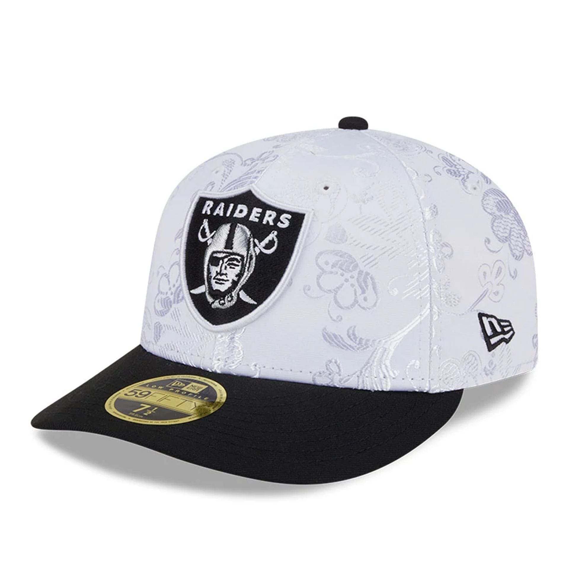 Las Vegas Raiders NFL Open White Low Profile 59FIFTY Fitted Cap、mySite、vikingsvslions