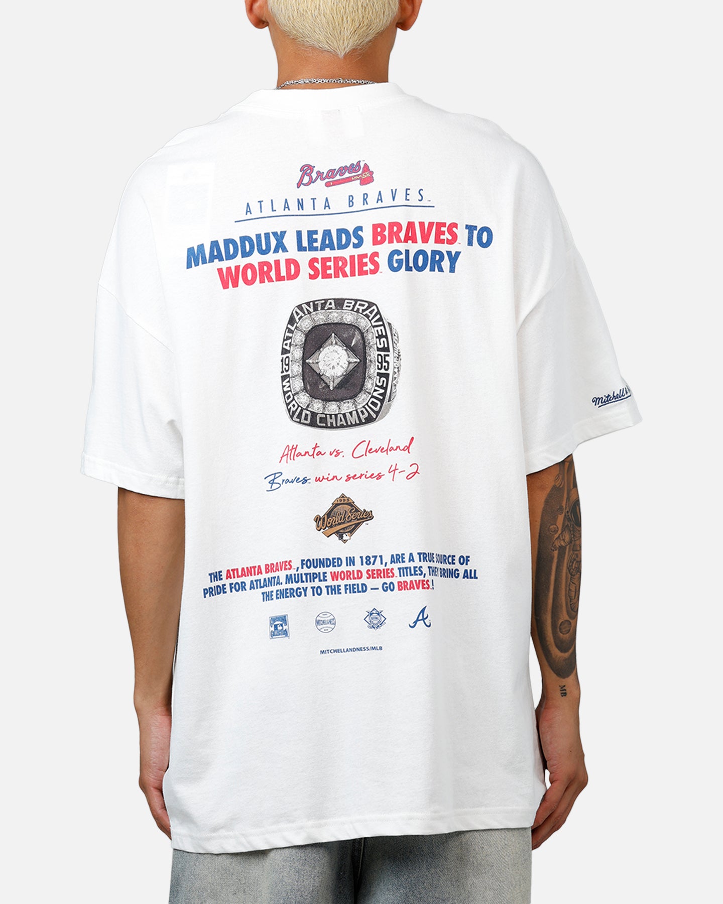 Mitchell & Ness Atlanta Braves Gregory Mad Dog Maddux Got Better T-Shirt Vintage White、mySite、zt4zffjzw