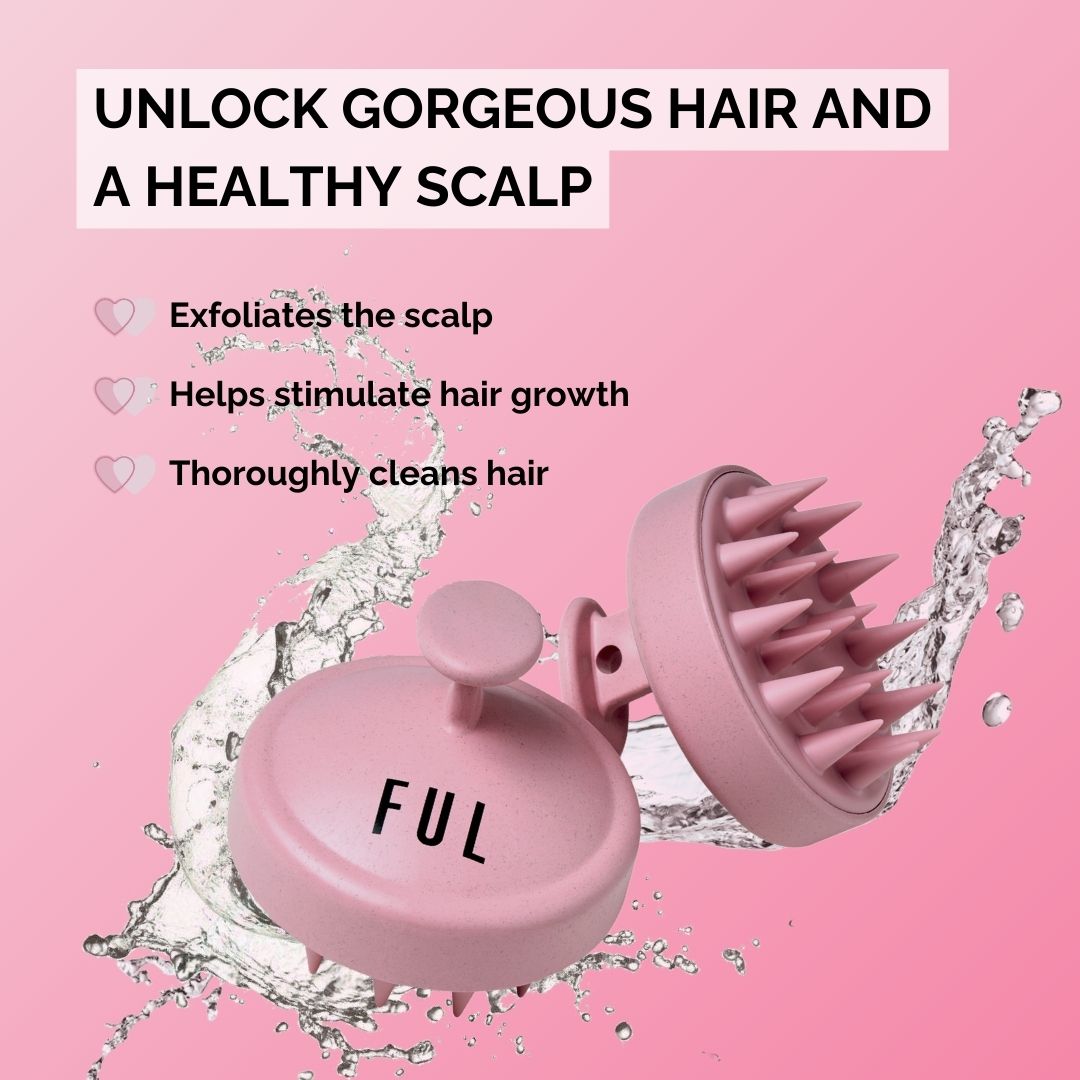 FUL Pink Scalp Massager Shampoo Brush、mySite、elrpsem3k