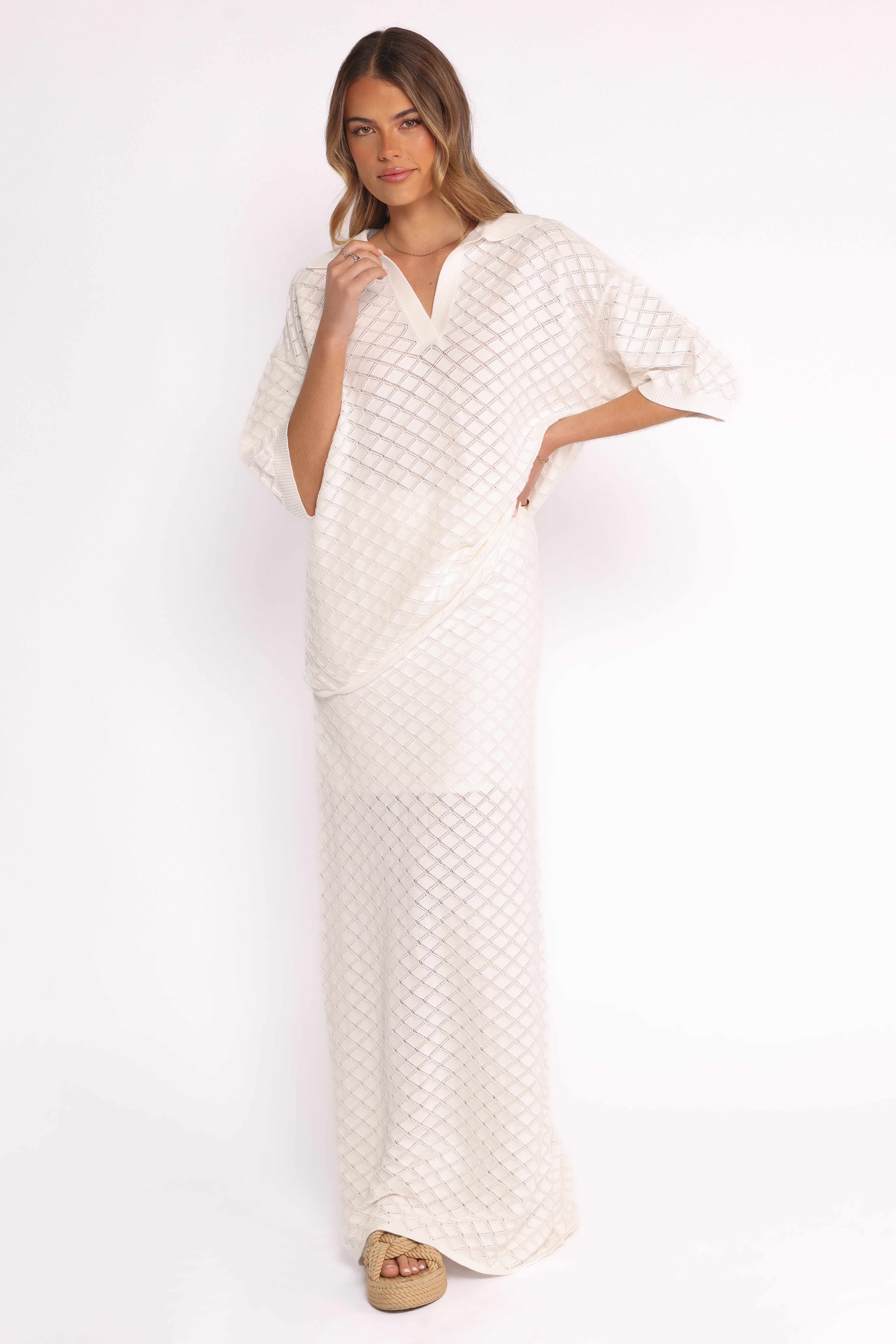  Meera Midi Skirt - White、mySite、sugarbowlscore