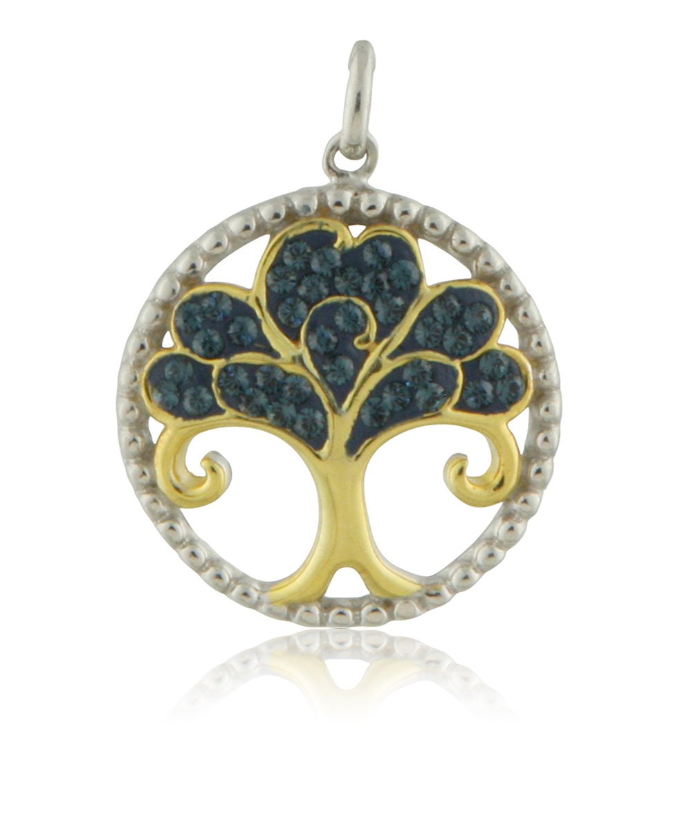Gold Plated Tree of Life Pendant with Swarovski Crystals、mySite、topwebapps