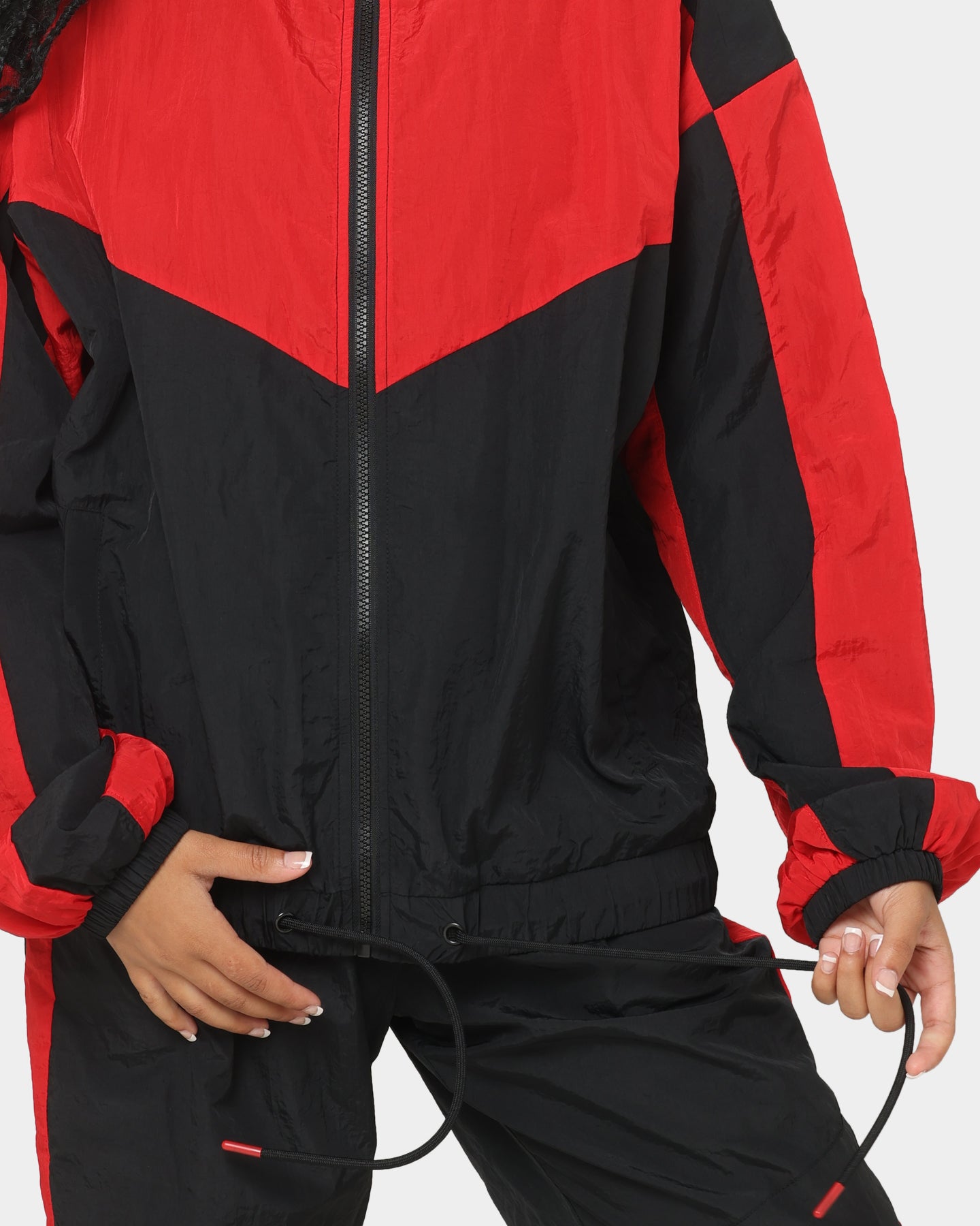 EN ES Women's Track And Field Spray Jacket Red/Black、mySite、zt4zffjzw