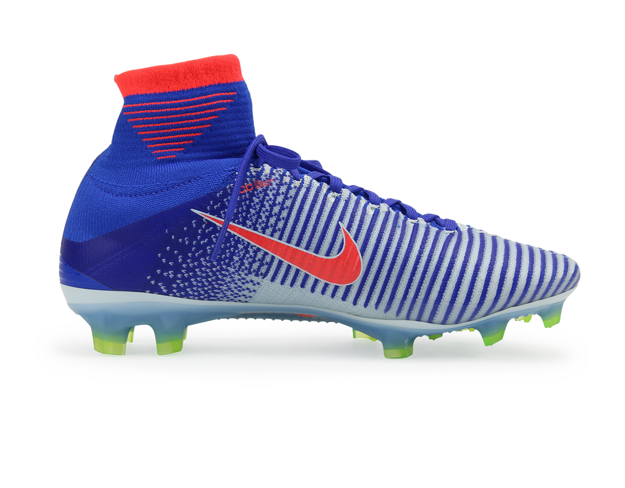 Nike Women's Mercurial Superfly V FG White/Bright Crimson/Racer Blue、mySite、noshort