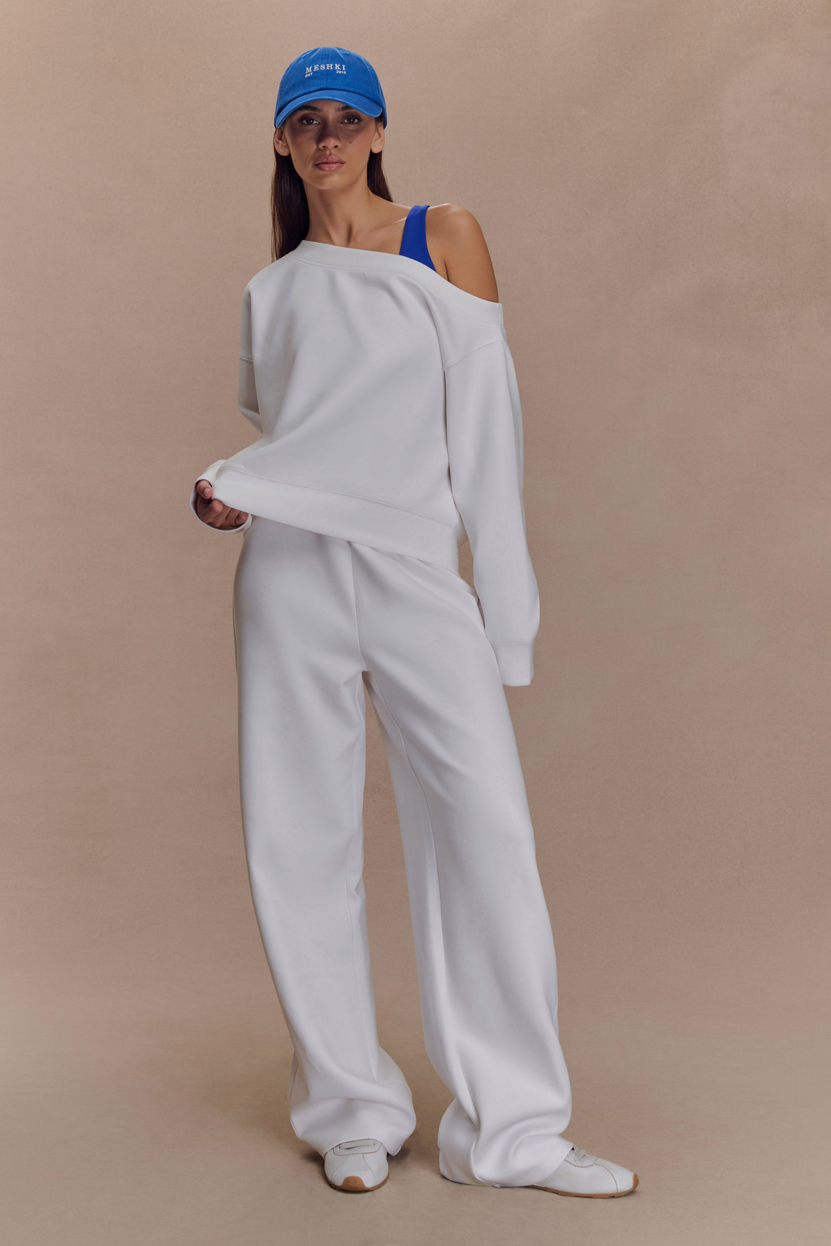 August Straight Leg Jogger - Ivory、mySite、solidvoid