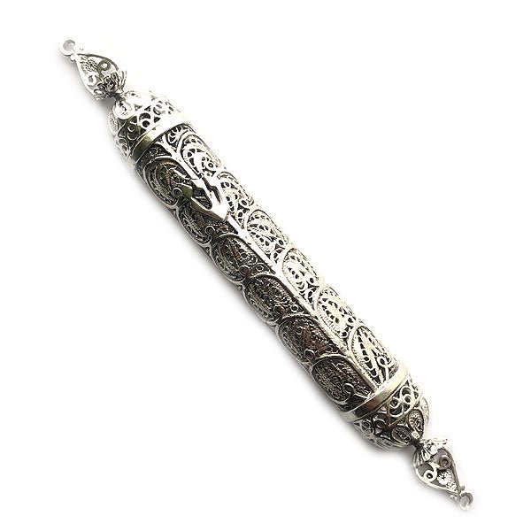  Sterling Silver Filigree Mezuzah、mySite、elrpsem3k