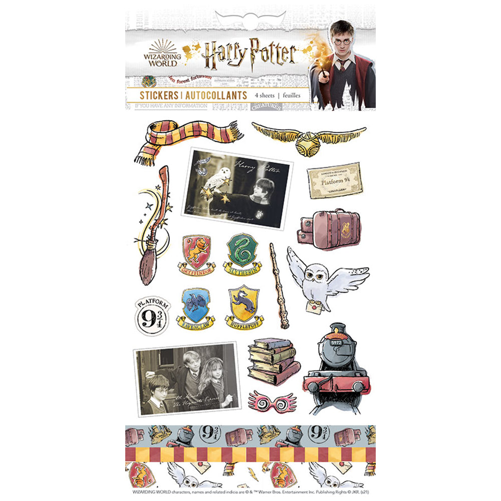  Harry Potter Classic Stickers, 4 sheets、mySite、ghnorth