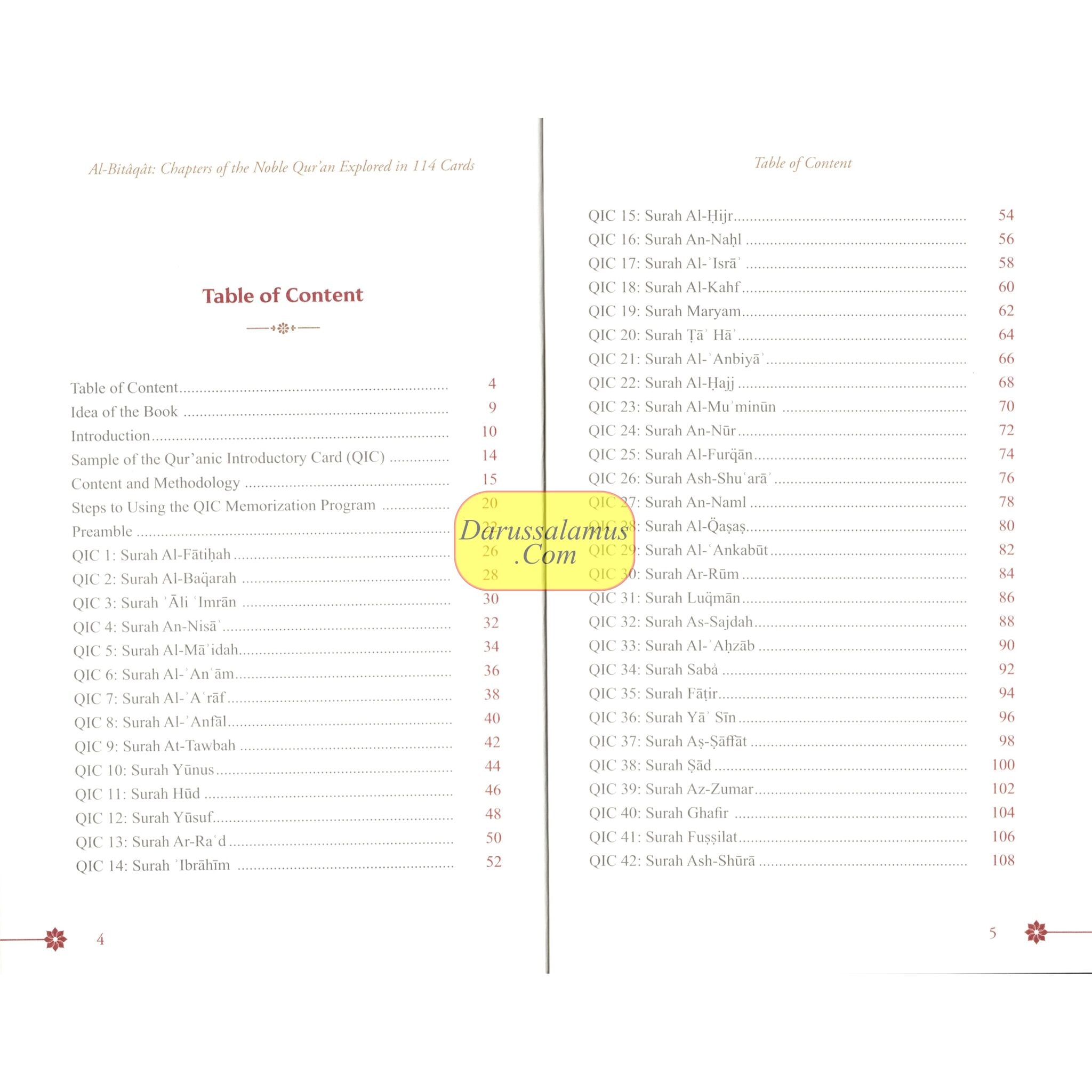 Al-Bitaqat: Chapters of the Noble Qur’an Explored in 114 Cards、mySite、topwebapps