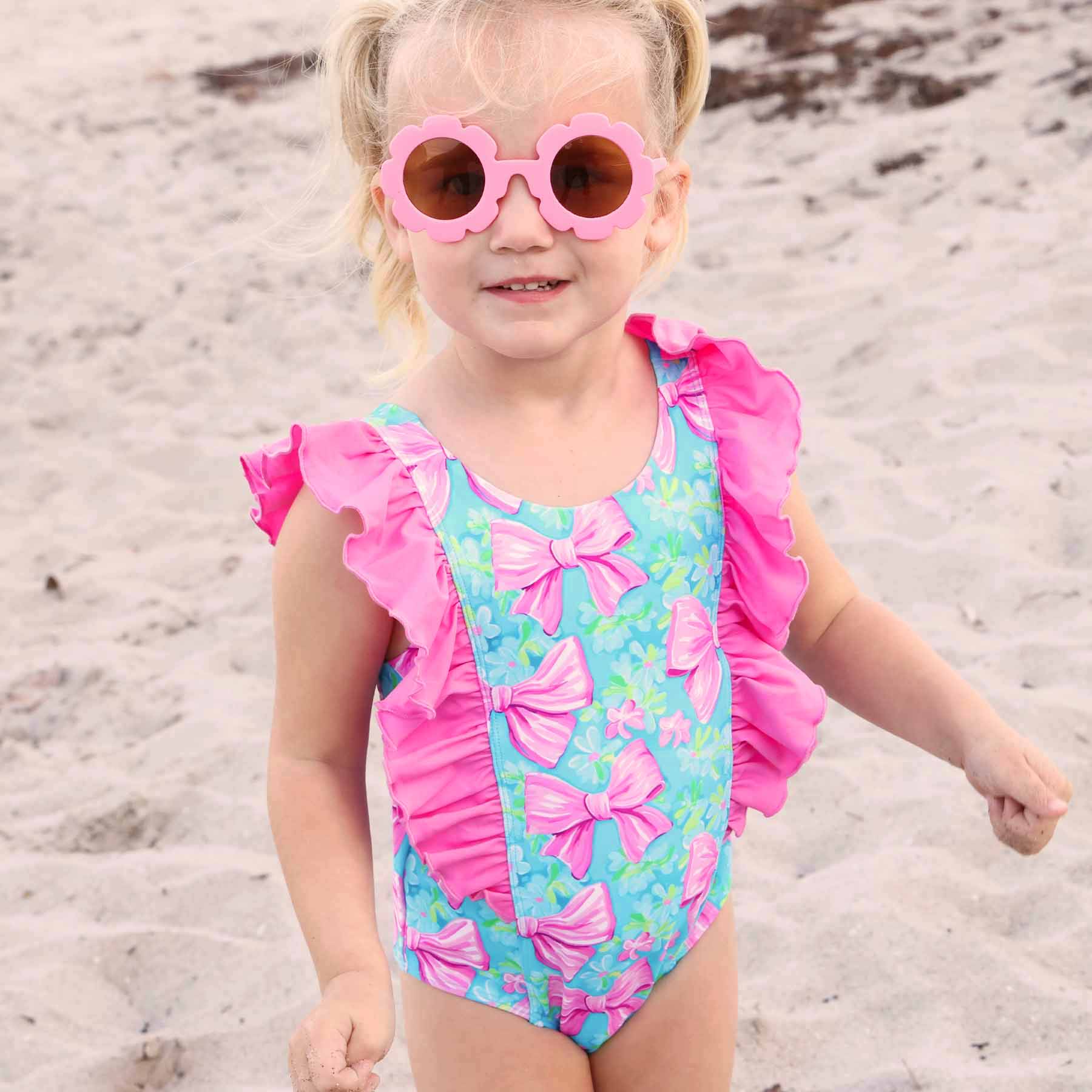  Double Ruffle One Piece | Beachy Bows、mySite、layawaytickets