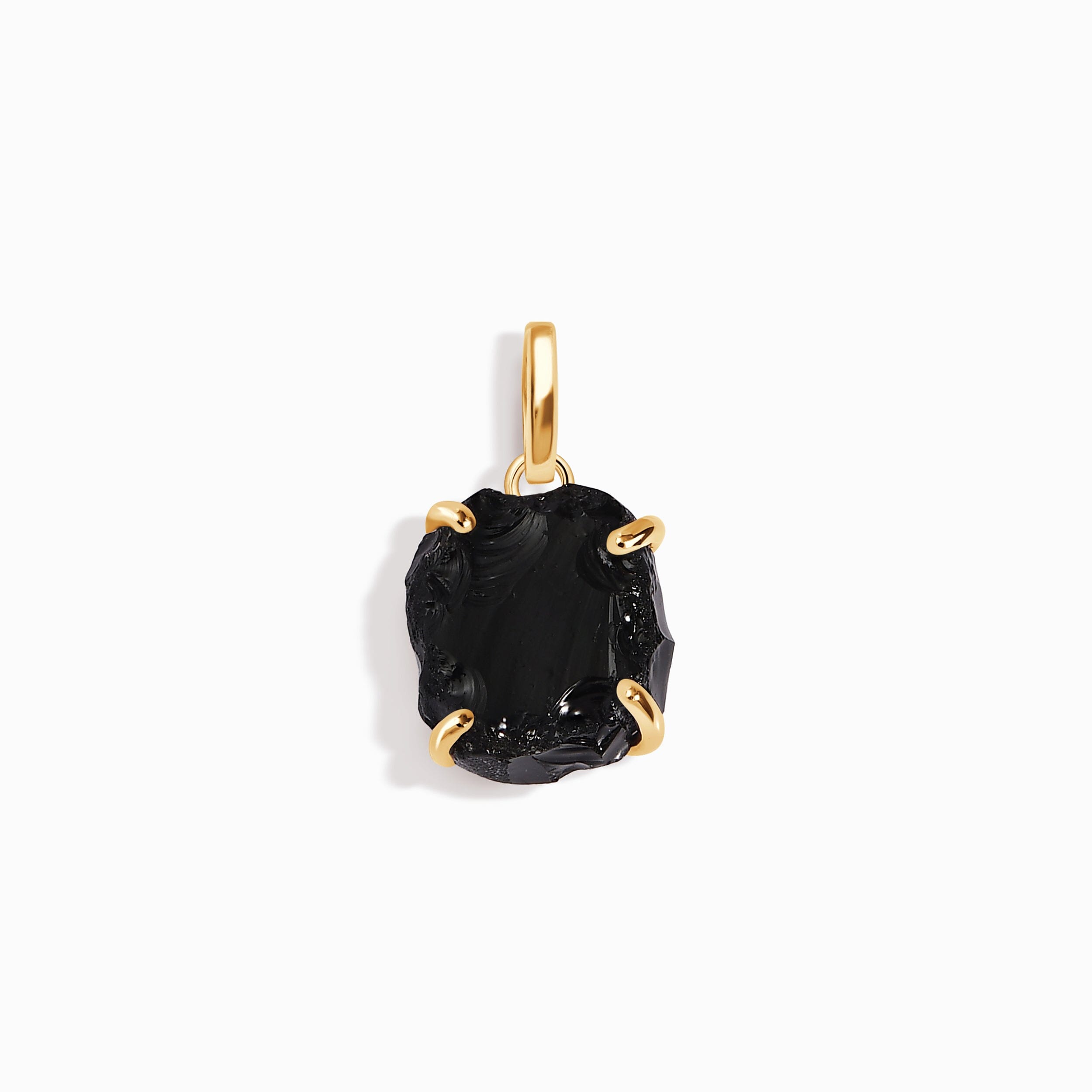 Raw Crystal Charm - Black Obsidian、mySite、hinf8tx79