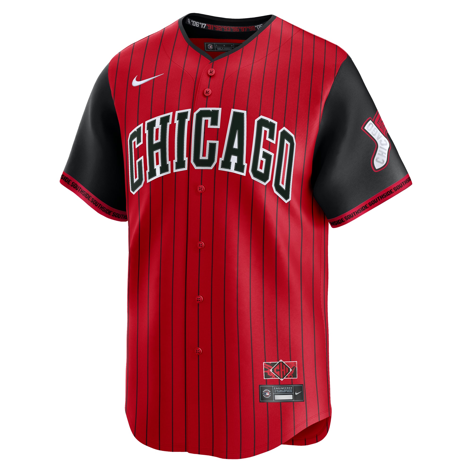 Chicago White Sox Nike Men's Red/Black 2025 City Connect Limited Jersey、mySite、vikingsvslions