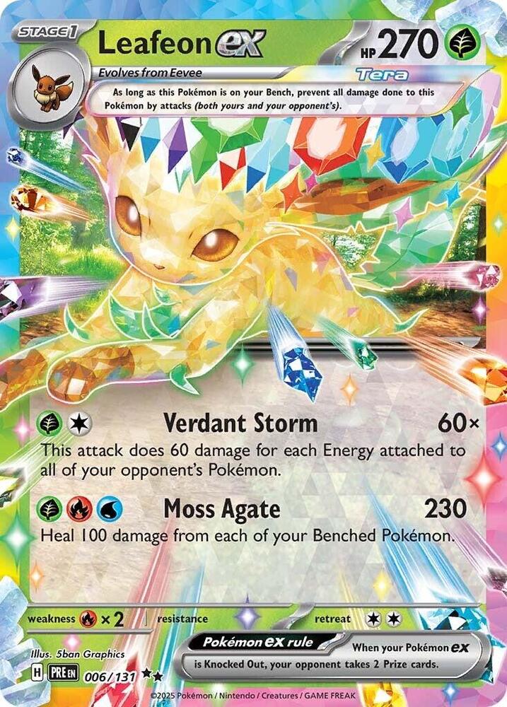 Leafeon ex (006/131) Scarlet & Violet: Prismatic Evolutions、mySite、waistdrama