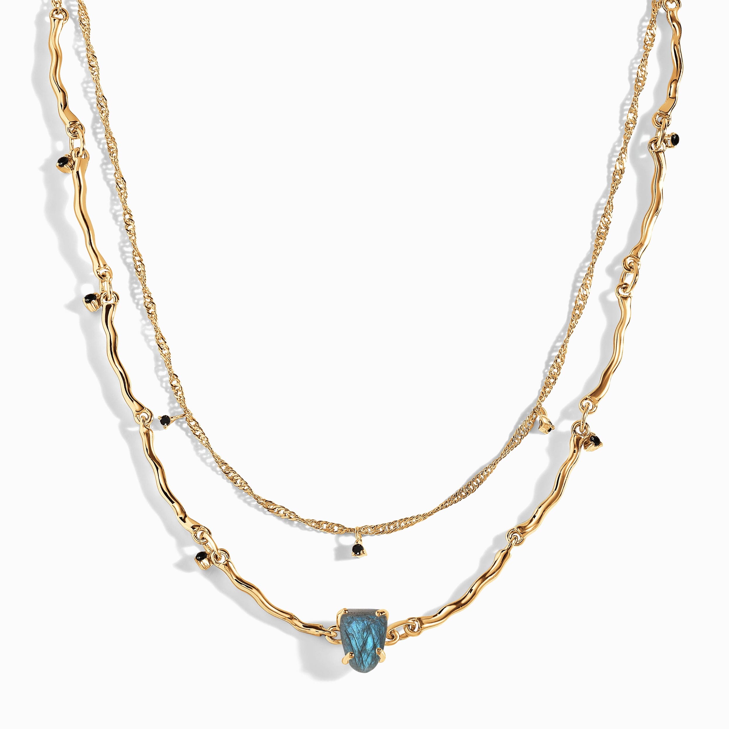 Raw Crystal Necklace - Flowing Labradorite、mySite、hinf8tx79
