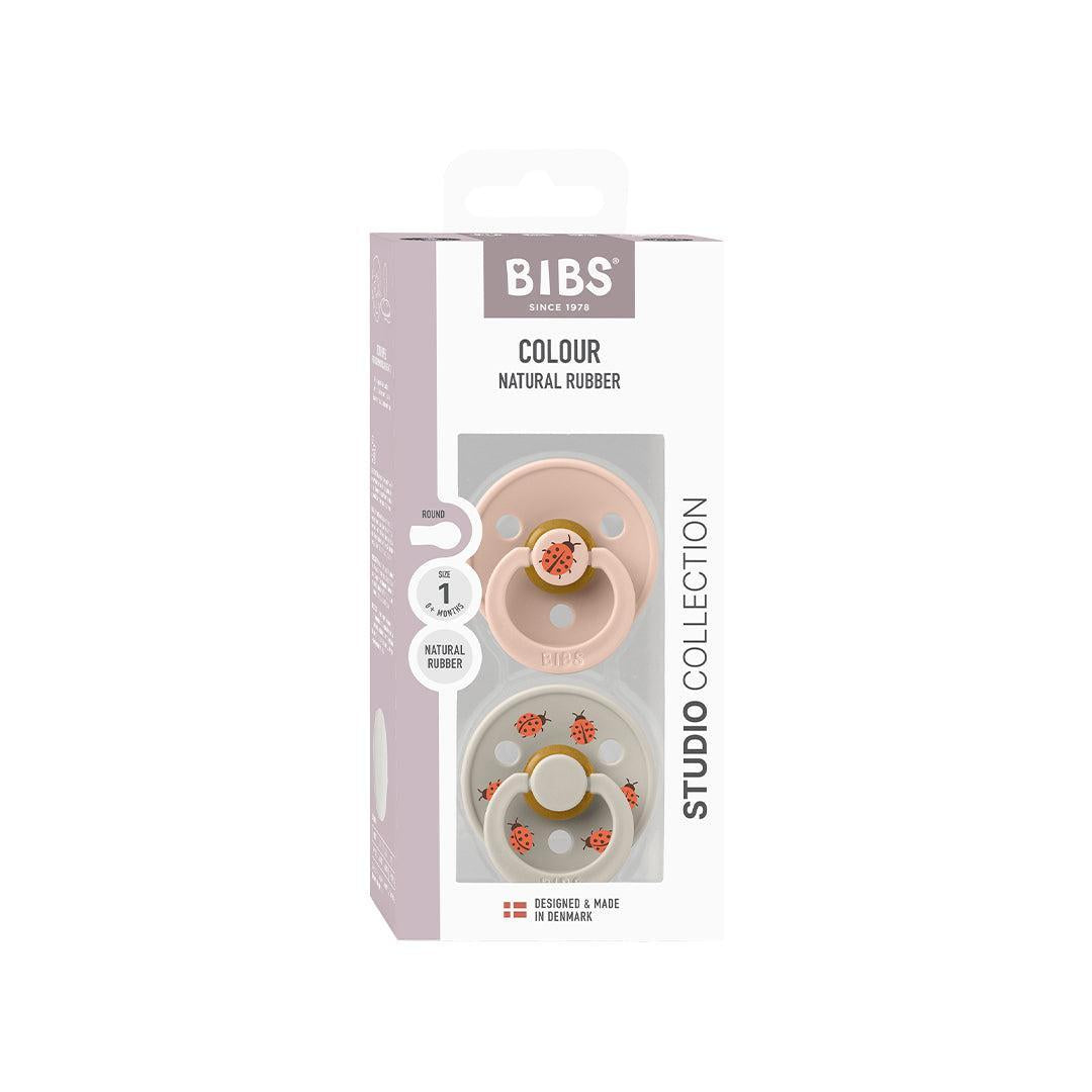  BIBS World BIBS Pacifier Studio Colour 2 PACK Ladybug Latex - Blush Mix、mySite、merchandisen