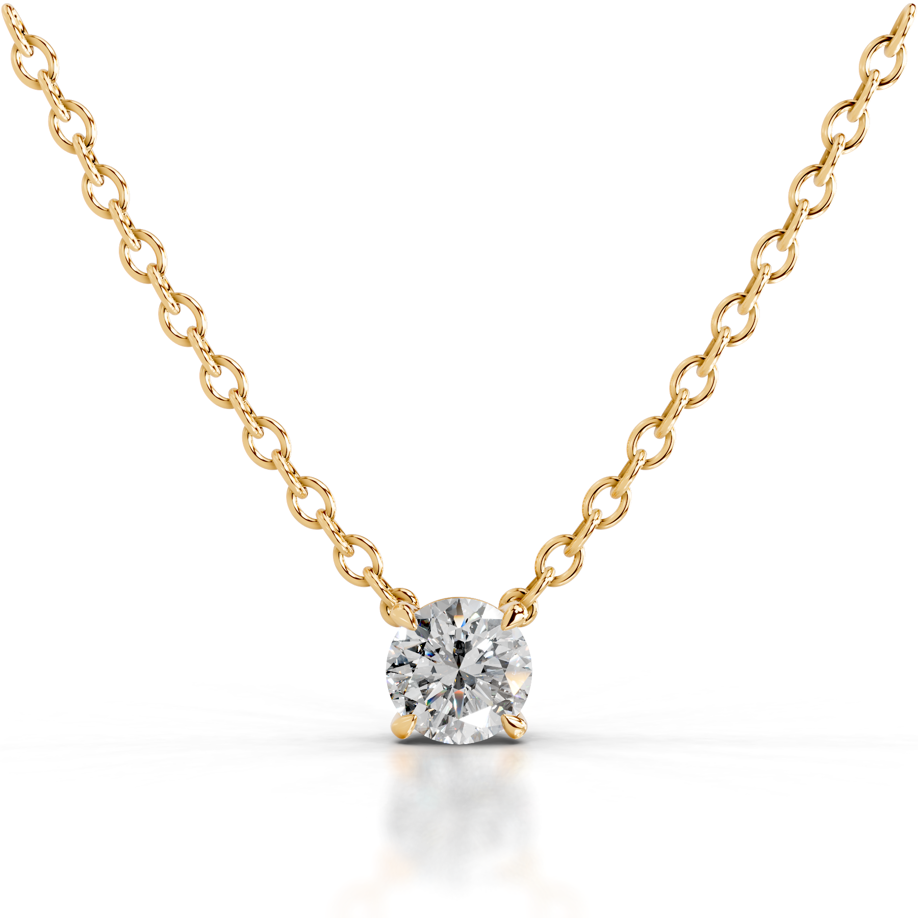 Mary Diamond Pendant (2 Carat) -18K Yellow Gold、mySite、hinf8tx79