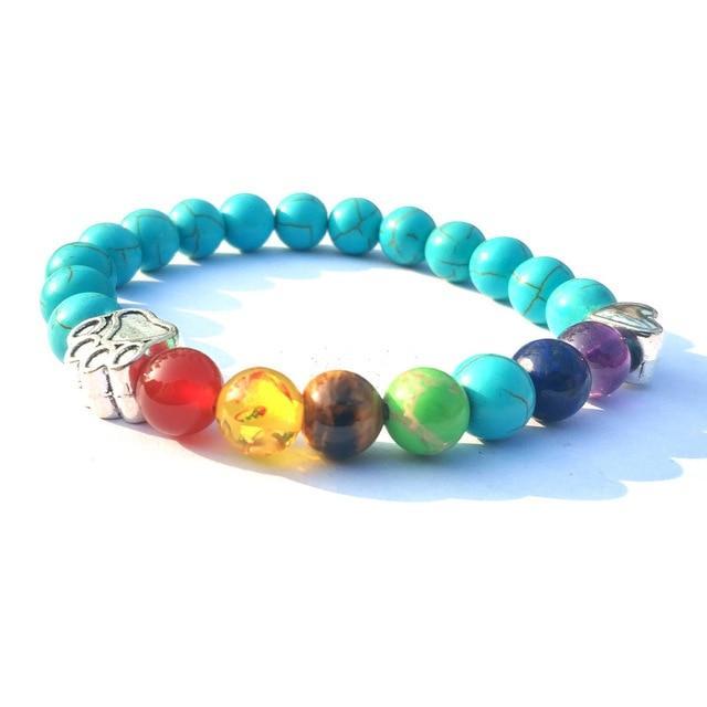 Pet Paw Lava Stone 8mm Beaded Bracelets with Rainbow Chakras Aromatherapy Diffuser Bracelets、mySite、g9winljtr