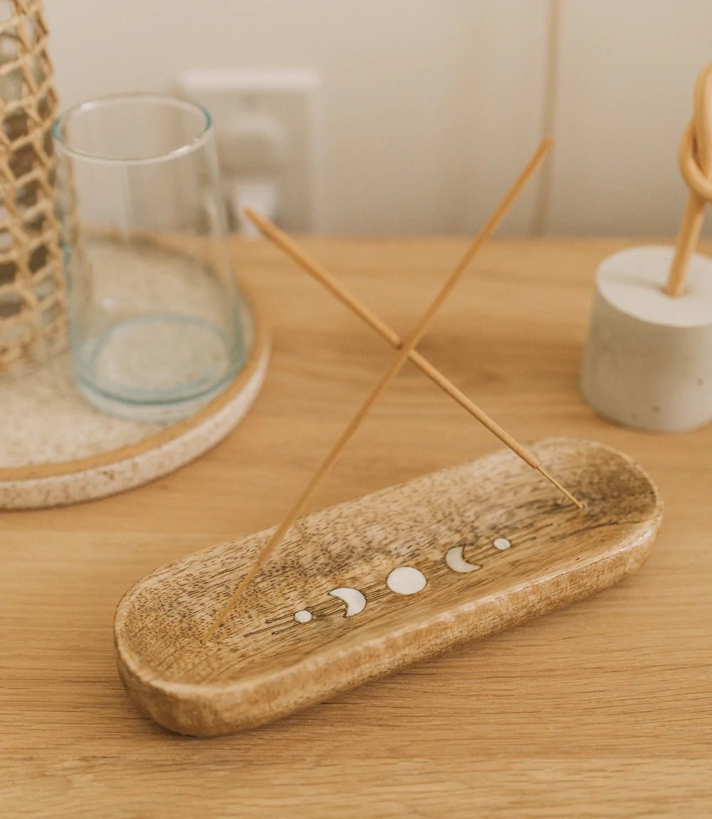 Celestial Moon Phase Double Incense Stick Holder、mySite、topwebapps