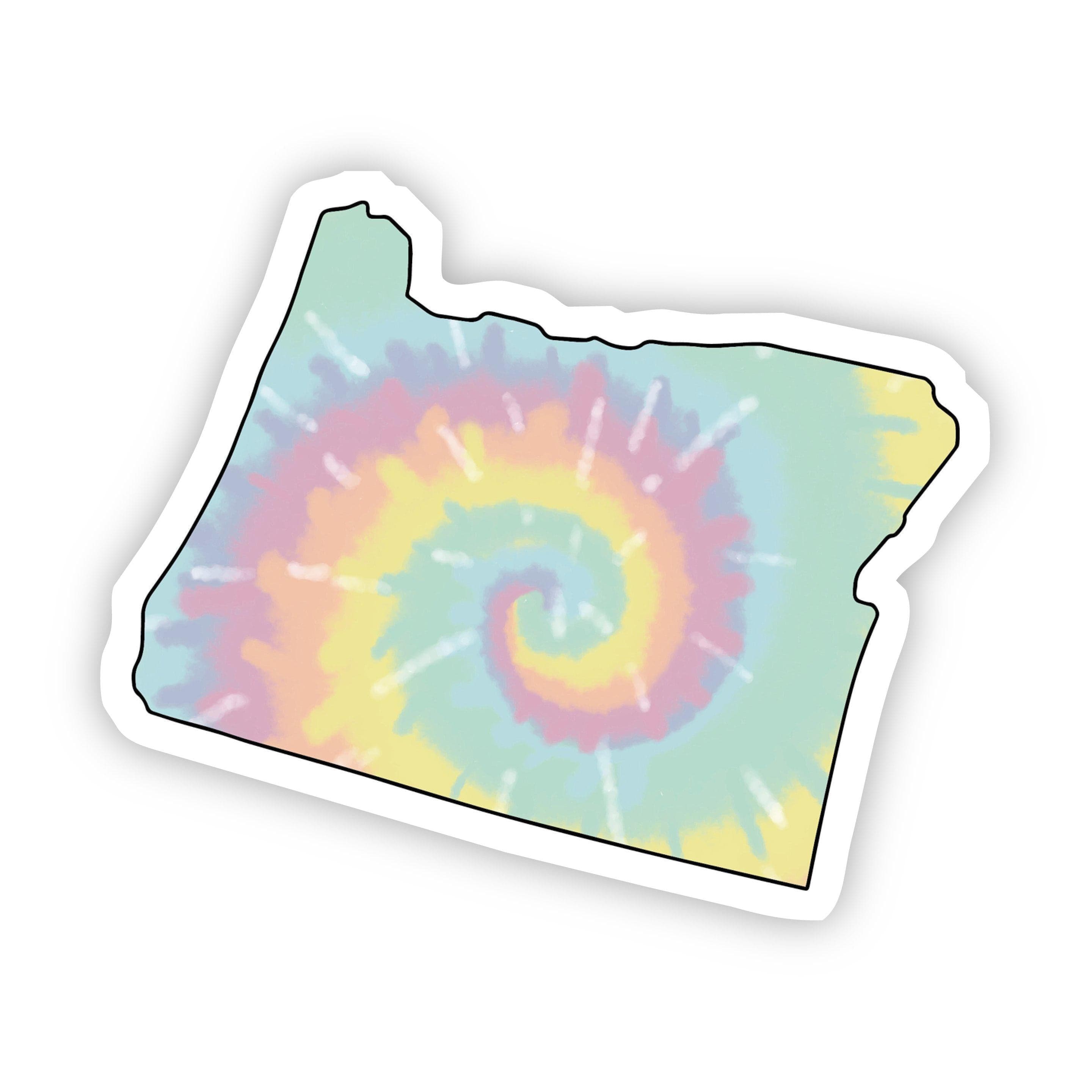  Oregon Tie Dye Sticker、mySite、elrpsem3k