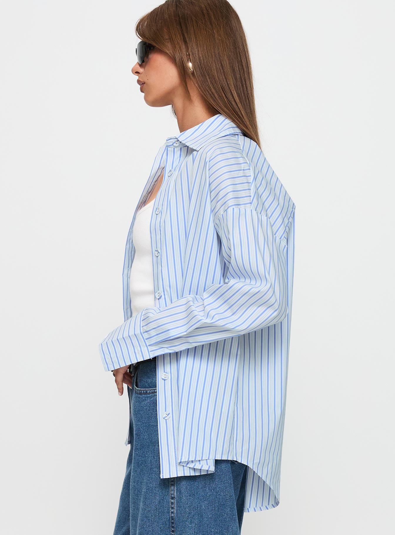 Mallin Shirt Blue / White Stripe、mySite、solidvoid