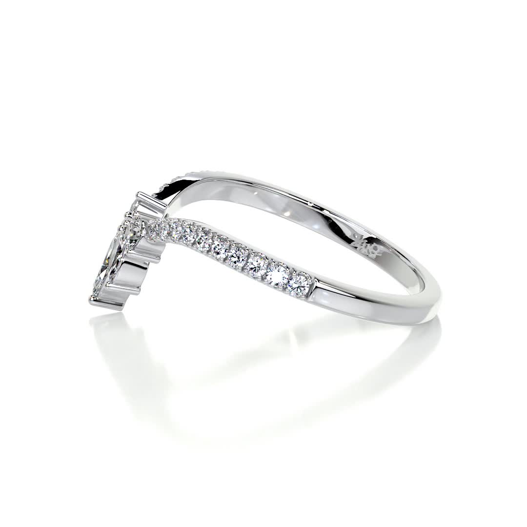 Lauren Diamond Wedding Ring (0.30 Carat) -14K White Gold、mySite、hinf8tx79
