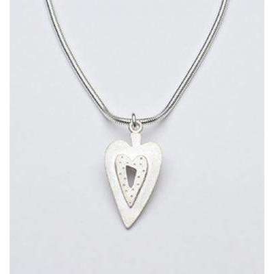 Emily Rosenfeld Sterling Silver Heart Necklace、mySite、topwebapps
