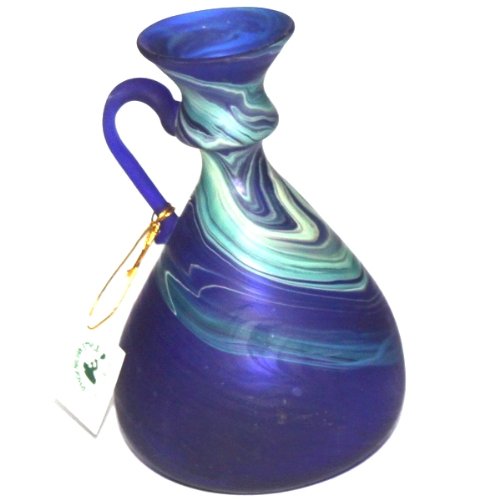 Julie Small Phoenician Vase - Ancient Beauty Phoenician Glass Vase. Each is Unique. Museum Quality Looks and Feels(5.5 Inch)、mySite、topwebapps