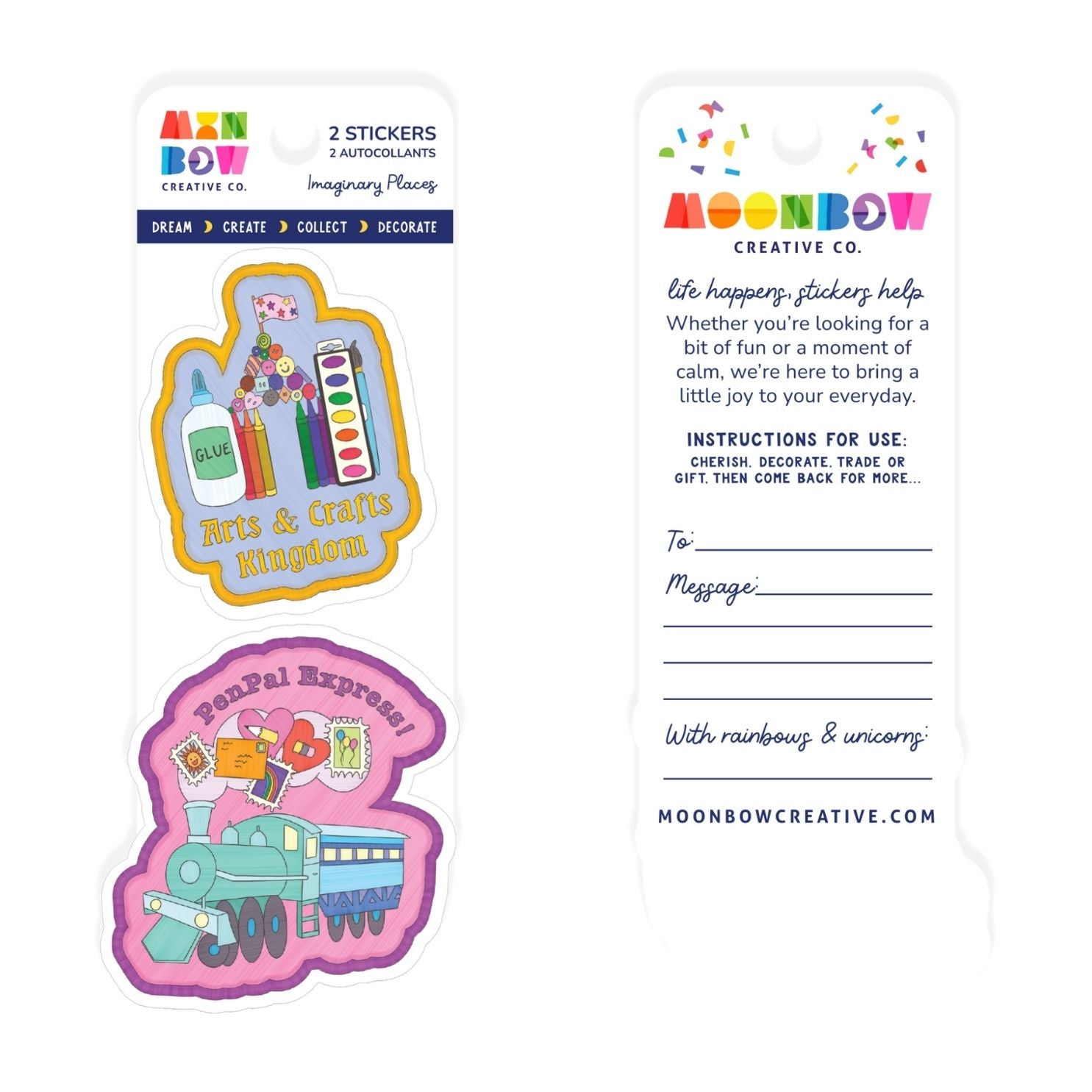  Imaginary Places Double Stickergram、mySite、ghnorth