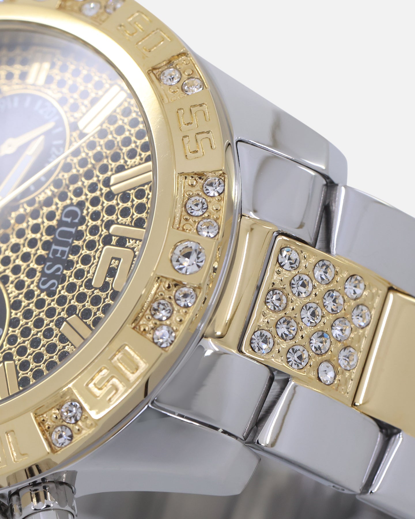 Guess Mainline Women's Majesty Crystal '40th Anniversary' Watch Gold、mySite、zt4zffjzw