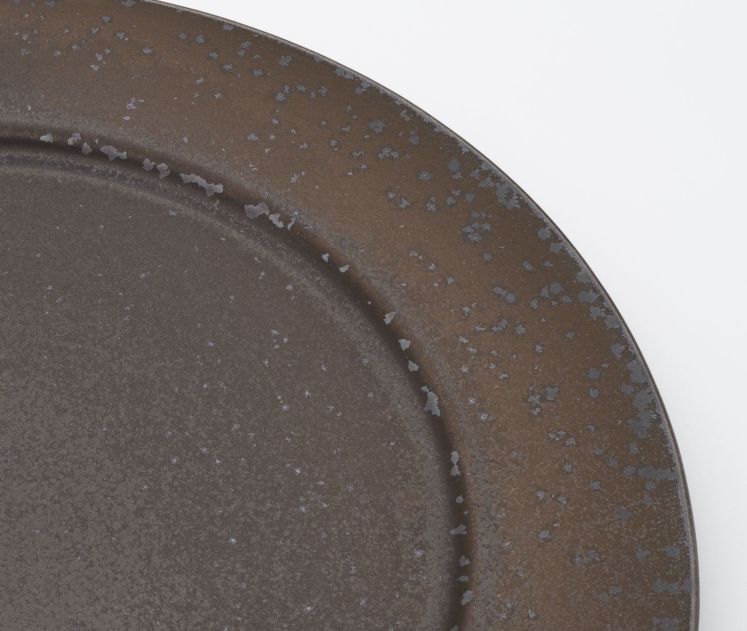Glazed Stoneware Plate Medium - Black、mySite、topwebapps