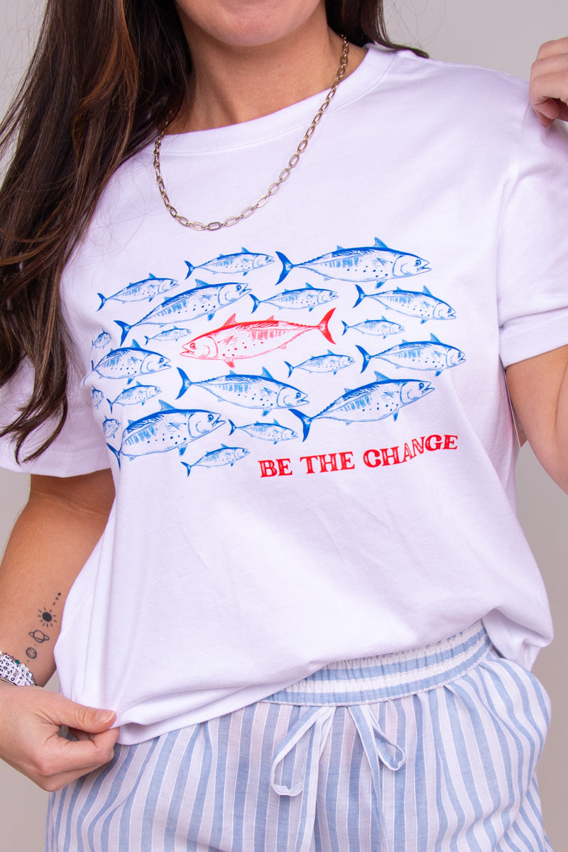 Be The Change Fish Graphic Tee、mySite、hinf8tx79