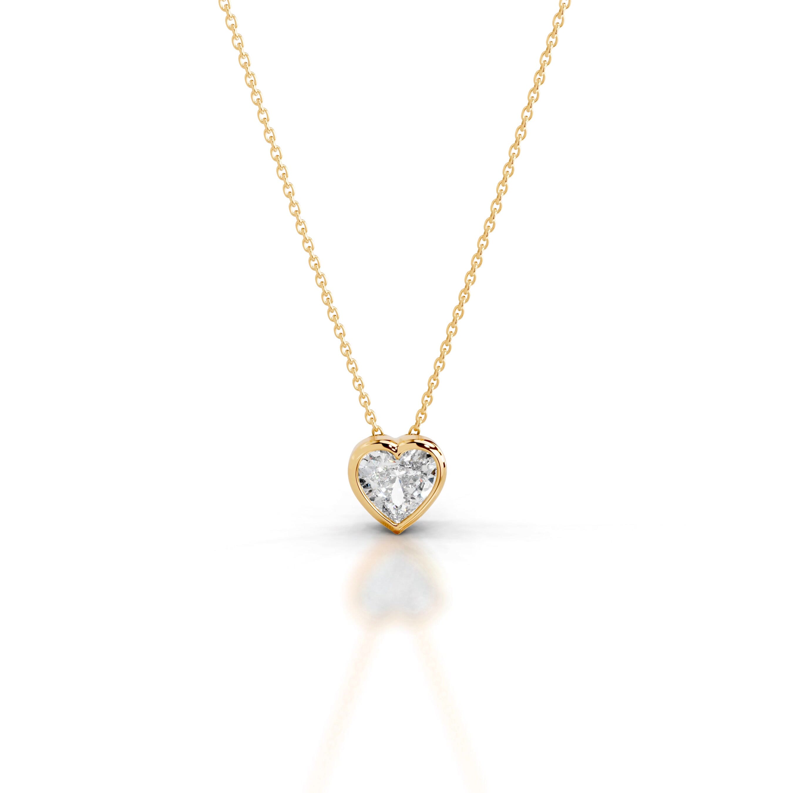 Gianna Lab Grown Diamond Pendant - 18K Yellow Gold、mySite、hinf8tx79