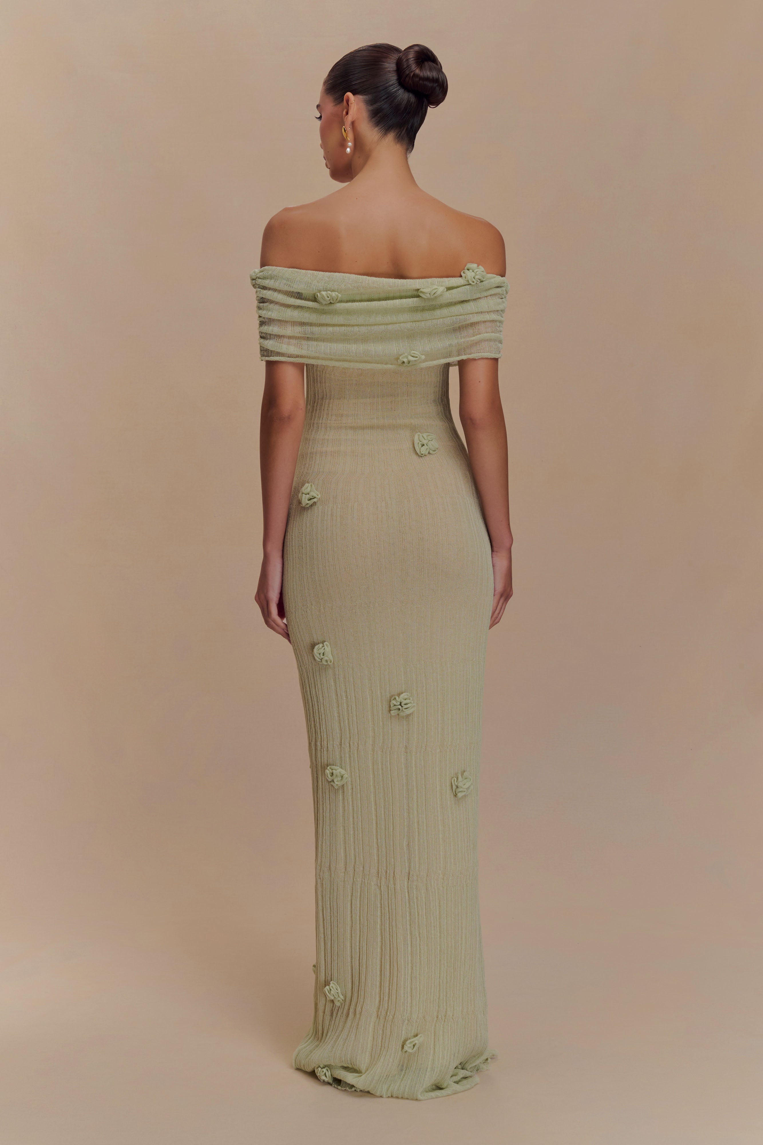 Brynn Orchid Knit Maxi Dress - Pastel Green、mySite、solidvoid