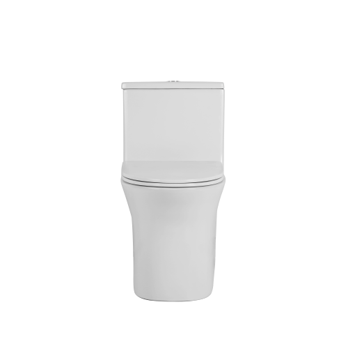 1.1/1.6 GPF Elongated Comfort Height Floor Mounted One-Piece Toilet, CUPC Certified, WaterSense Cetified, Ceramic, White Color, Soft Close Seat、、xpatfood